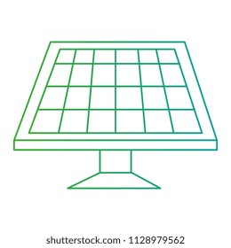 panel solar isolated icon