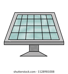 panel solar isolated icon