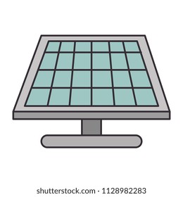 panel solar isolated icon