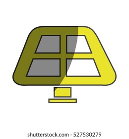 panel solar isolated icon