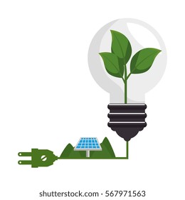 panel solar isolated icon