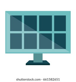 panel solar isolated icon