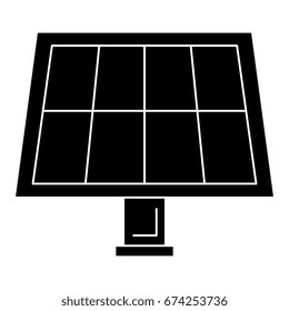 panel solar isolated icon
