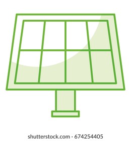 panel solar isolated icon