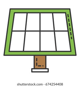 panel solar isolated icon