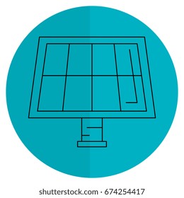 panel solar isolated icon