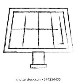 panel solar isolated icon