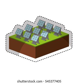 panel solar isolated icon vector illustration design