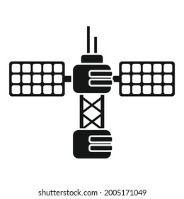 Panel Space Station Icon Simple Vector. Satellite Spaceship. International Space Station