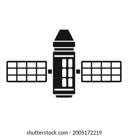 Panel Space Station Icon Simple Vector. Satellite Spaceship. International Space Station