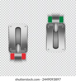 Panel Switch Button Power On Off  Handle Illustration Vector