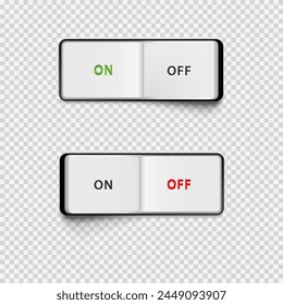 Panel Switch Button Power On Off  Handle Illustration Vector