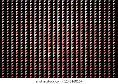 Panel with triangles of different shades of Golden color. Halftone effect. Digital gradient. Luxury background. Texture of gold metal. Vector illustration