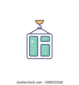 Panel vector icon style illustration. EPS file 10