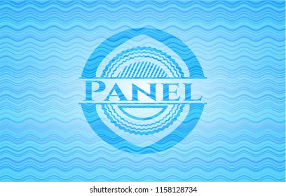 Panel water emblem.