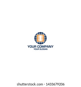 Panel Window Logo Design Vector