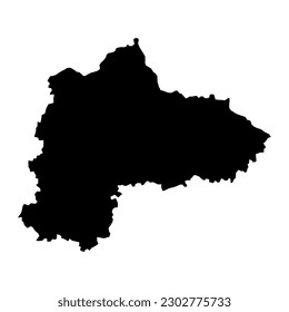 Landkarte Panevezys, Verwaltungsabteilung von Litauen. Vektorgrafik.