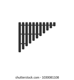 Panflute icon. Detailed icon of musical instrument icon. Premium quality graphic design. One of the collection icon for websites, web design, mobile app on white background