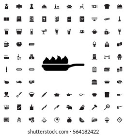 pan-fry icon illustration isolated vector sign symbol