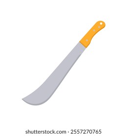 Panga Machete, Farming Flat Vector Illustration