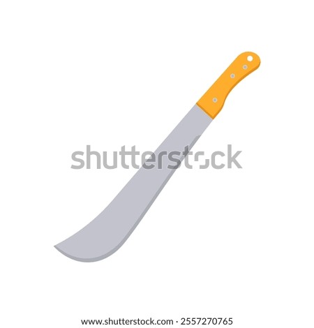 Panga Machete, Farming Flat Vector Illustration