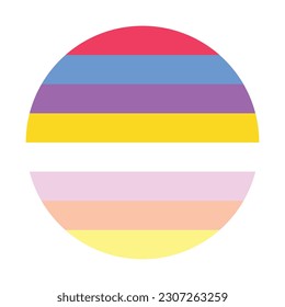 Bandera del Orgullo Pangénero. bandera LGBTQ 
