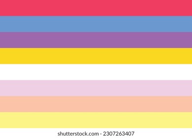 Pangender Pride Flag. LGBTQ flag 