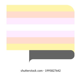 Pangender pride flags, vector illustration