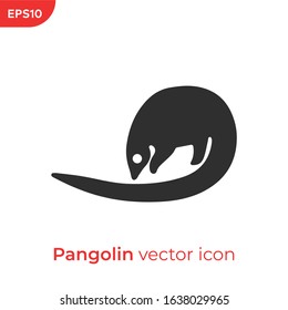 Pangolin, Coronavirus Symbol Vector Icon Illustration. Ui/Ux. Premium Quality.