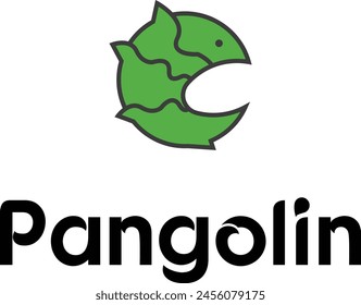 pangolin logo,  Pangolin Simple Mascot, Pangolin logo template, 