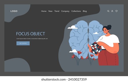 Panic attack web banner or landing page dark or night mode. Mental health disorder. Phobia, frustration and constant stress. Psychotherapy and emotional support idea. Flat vector illustration