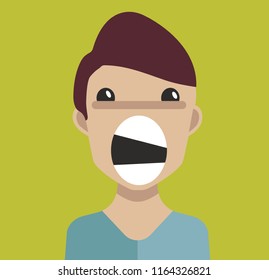 panicky avatar vector