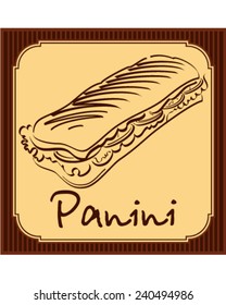 Panini vector illustration