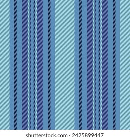 Panjabi lines pattern vertical, ragged seamless texture stripe. Cotton fabric vector textile background in cyan and light colors.