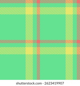 Panjabi Textilmuster Tartan, ordentliche Hintergrund karierte Textur. Moderne Gewebe Vektor nahtlose Prüfung in Grün und Gelb Farben.