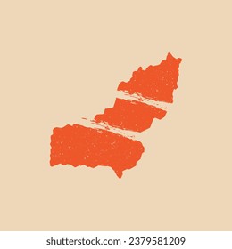 Panjshir Map Grunge - World Map International vector template. Afghanistan region vector