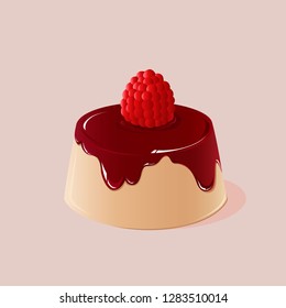 panna cotta dessert