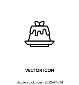 Icono de vector de coste de panna. Ilustración vectorial plana moderna y simple para sitio web o aplicación móvil.Símbolo de pastel, ilustración de logotipo. Gráficos vectoriales perfectos para píxeles	