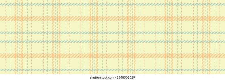 Pano background tartan pattern, graceful check vector fabric. Nice texture textile plaid seamless in light and orange colors palette.