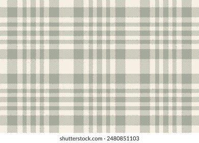 Pano check vector plaid, mixed texture pattern fabric. 1960s background seamless tartan textile in linen and pastel colors palette.