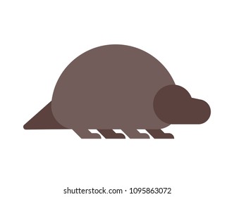 Panoplosaurus dinosaur isolated. Ancient animal. Dino prehistoric monster. Beast is Jurassic period. Vector illustration.
