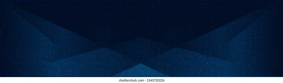 Panorama Abstract Circuit Microchip on Technology Background,Hi-tech Digital and security Concept design,Free Space For text in put,Vector illustration.