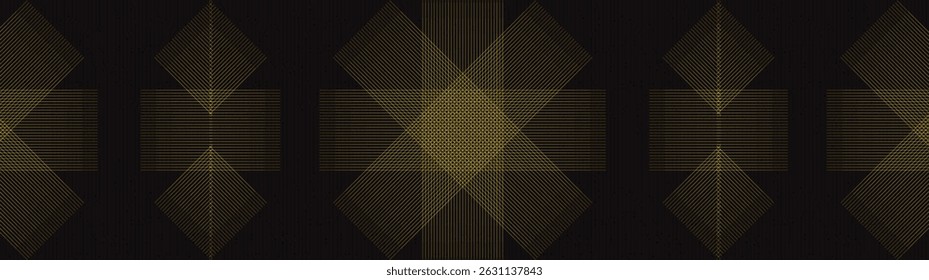 Panorama Abstract Golden Light Electronic Lines on Technology Background,comic and Motion concept design,vector.
