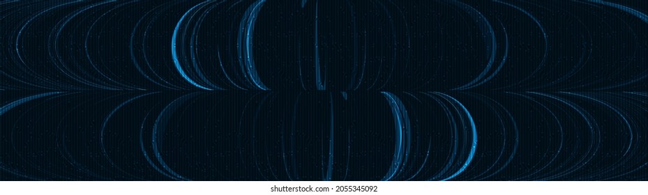 Panorama Abstract technology Background,comic and Motion concept design,vector.