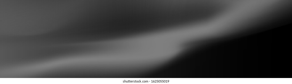Panorama. Black and grey abstract background with vibrant gradient shapes. Trendy design template for banners, flyers, covers, presentations, identity, landing pages. Vector illustration. 