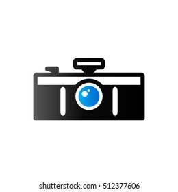Panorama camera icon in duo tone color. Landscape nature architecture