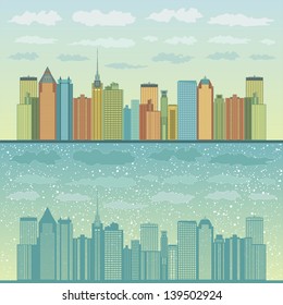 panorama of cities