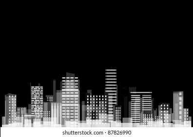 Panorama of city.