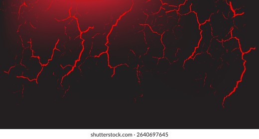 Panorama Dark cloud at evening sky with thunder bolt. Heavy storm bringing thunder, lightnings and rain in summer