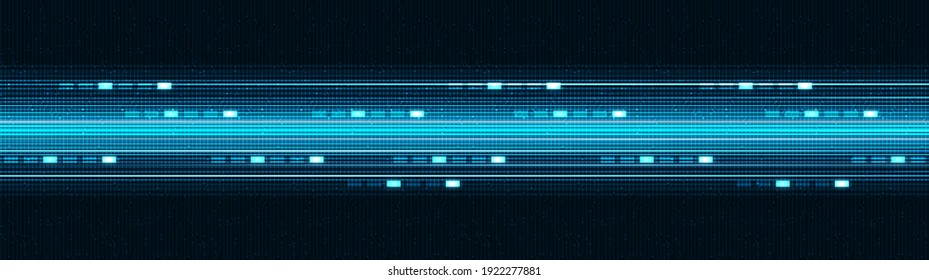 Panorama Digital Future Speed Light Technology Background,Hi-tech Digital and sound wave Concept design,Free Space For text in put,Vector illustration.